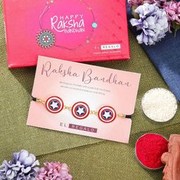 EL REGALO Round Shaped Charm Rakhi Gift Set-image-17