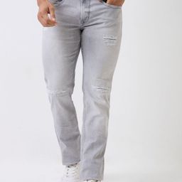 SPYKAR Actif Men Mid-Rise Highly Distressed Cotton Heavy Fade Stretchable Jeans-image-4