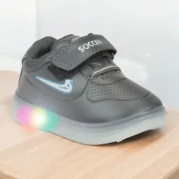 Lil Lollipop Unisex Kids Perforations Slip-On Velcro Sneakers Shoes With LED Light-picture-16