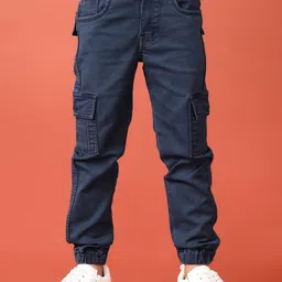 V-Mart Boys Jogger Low Distress Light Fade Stretchable Jeans-image-61