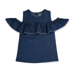 Gini and Jony Cold-Shoulder Cotton Denim Top-17