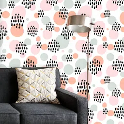 ArtzFolio Printed UV-Resistant Anti-Bacterial Abstract Pastel Peel & Stick Wallpaper-image-33