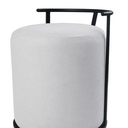 Blck Homes Black & Grey Textured Cotton Leo Pouffe-image-37