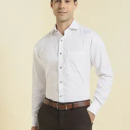 Allen Solly Sport Men Textured Spread Collar Cotton Formal Shirt-picture-46
