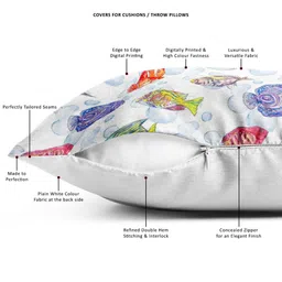 ArtzFolio Multicoloured Set of 2 Square Cushion Covers image 3