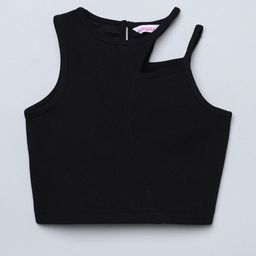 taffykids Girls Round Neck Wrap Crop Top-picture-33