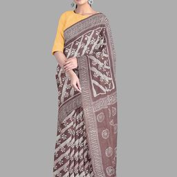 The Chennai Silks floral printed pure Cotton sungudi Saree-image-14