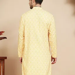 Anouk Rustic Men Floral Printed Sequinned Kurta image 3