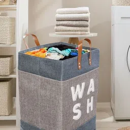 Stylista Brown & Grey Printed Durable & Foldable Laundry Bag with Handle-31