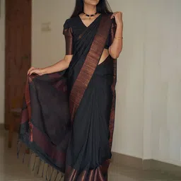 bigben textile Zari Banarasi Saree With Blouse-picture-46