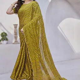 CATCHY FOREVER Silk Blend Designer Saree-16