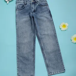 V-Mart Boys Regular Fit Mid-Rise Cotton Heavy Fade Stretchable Jeans-image-25