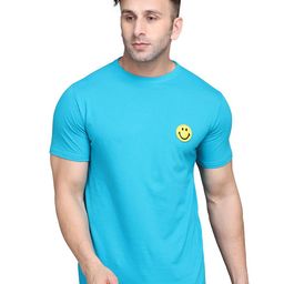 Blisstone Round Neck Applique Slim Fit Cotton Casual T-shirt-image-87