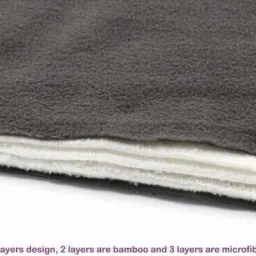 little warriors 5 Layer Cotton Microfiber Insert Liner Reusable Washable Cotton Diaper Nappy Inserts for Baby Cloth Diapers, 5 Layer Inserts Liners Natures Cloth Diaper Liner - S - M (5 Pieces) image 4