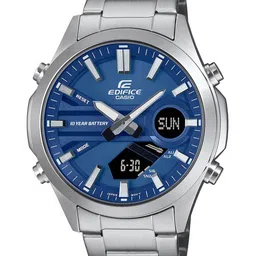 CASIO Men Dial & Stainless Steel Cuff Straps Analogue and Digital Chronograph Watch ED625-14