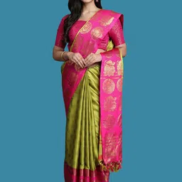 yourwish Woven Design Zari Gadwal Saree-picture-17