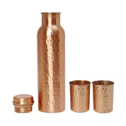 INTERNATIONAL GIFT Copper-Toned Single Copper Solid Water Bottle-image-65