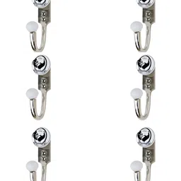IndianShelf 6 Pcs Ceramic & Zinc Cock Door Hangers Key Hooks-image-64