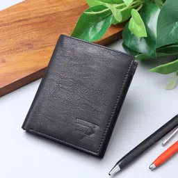 JND Men Textured PU Two Fold Wallet-12