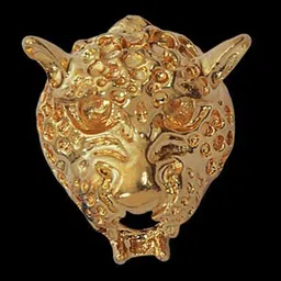 Curren Men Rose Gold Plated Alloy Leopard Tie Brooch-picture-36