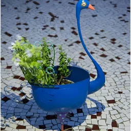 FREEDOM TREE Percy The Peacock Blue TexturedPlanters-22