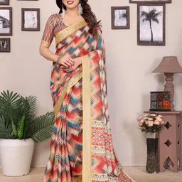 WEAREZEE Zari Linen Blend Saree-image-13