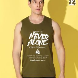 WOOSTRO MenPack Of 2 Typography Printed Slim Fit T-shirt-image-6