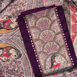 GC 80 BY GAURI COLLECTION Embroidered Silk Crepe Unstitched Dress Material-image-75