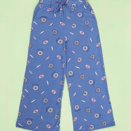 KiddoPanti Girls Donut Printed Pure Cotton Straight-Leg Lounge Pants-image-55