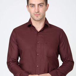 Sparky Men Solid Spread Collar Formal Shirt-image-47