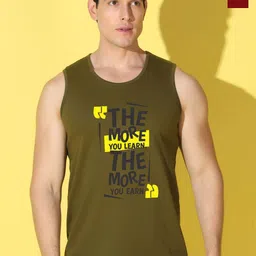 WOOSTRO Pack Of 2 Printed Super Combed Cotton Gym Vests VWS26(MORE OLIVE)(98 MAROON)-image-66