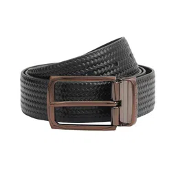 Da Milano Men Leather Woven Design Reversible Formal Belt-image-62