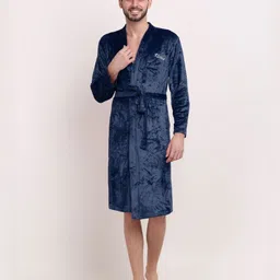 KLOTTHE Wool Bath Robe With Belt-picture-36