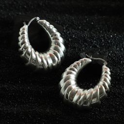 SOHI Contemporary Hoop Earrings-image-8