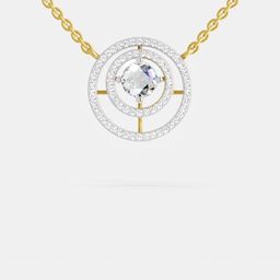 Sparkles 14KT Necklace And Chains Diamond 1.05 Carat-image-95