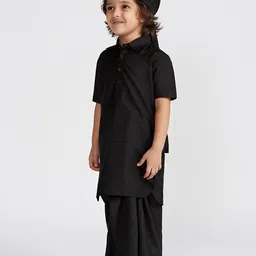 VASTRAMAY Boys Regular Kurta with Dhoti Pants image 4