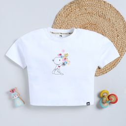YK X Minute Mirth Girls Embroidered T-shirt-picture-2