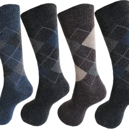 Formal Terry Towel Thick Warm Woolen Winter Socks For Men Mid-Calf/Crew-image-66