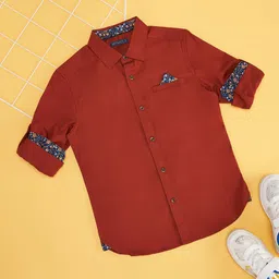 Pantaloons Junior Boys Opaque Casual Shirt-44