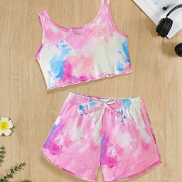 YK Girls Dyed Top with Shorts-picture-13