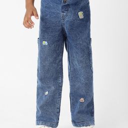 Nauti Nati Boys Jean Light Fade Applique Stretchable Jeans-image-73