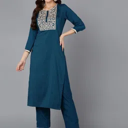 KALINI Women Embroidered Thread Work Kurta-picture-36