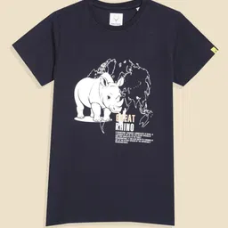 Allen Solly Junior Boys Music Printed Regular Fit T-shirt-image-99