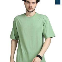 Organic Chics Men 2 Drop-Shoulder Sleeves Pure Cotton Bio Finish T-shirt-image-29