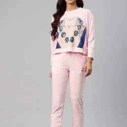 She N She Printed T-Shirt With Joggers Co-Ords-image-41