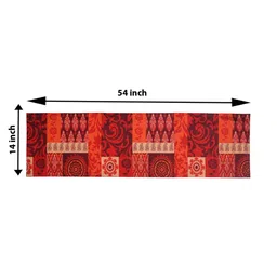 PENTADECO Red Printed Table Runner image 5