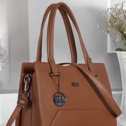 WOMEN MARKS Textured PU Structured Handheld Bag-46