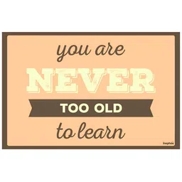 Inephos Peach-Coloured & Brown Printed Paper Creative Artwork Wall Poster-28
