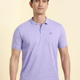 Allen Solly Men Polka Dot Printed Polo Collar Pockets T-shirt-image-33