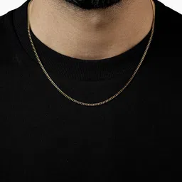 SWASHAA Men Gold-Plated Cuban Chain-picture-13